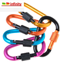 new2015 fashion new 1x aluminum carabiner d-ring key chain c