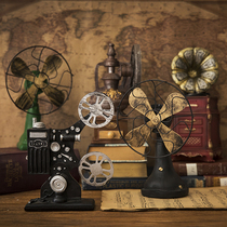 American country retro retro resin desktop living room study cafe decoration creative decoration shooting props