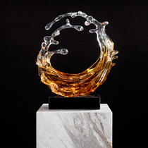 Water system transparent Colour Sculpture Pendulum HOTEL LOBBY FRONT BOILERPLATE ROOM LIVING ROOM BLESSINGS RESIN TABLE SOFT FIT