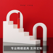 Photo Props Geometric body Small building Stairs Vaulted Door Custom Live Pendulum set Jewelry Skincare Products Small Scene Shooting Static Things Nets Red Background Beauty Makeup cosmetic props Decorative Photography Terrace