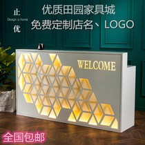 Simple modern beauty salon cash register creative clothing store bar checkout counter Barber Shop milk tea shop small reception