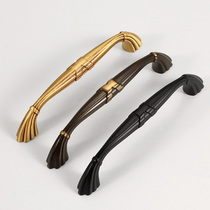Anecdote bronze light luxury pure copper handle European antique Drawer Wardrobe cabinet handle American mahogany cabinet door