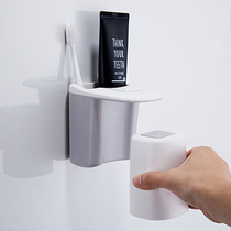 ezwin magnetic mouthwash cup Toothbrush cup Childrens brushing cup tooth cup Wall-mounted wall-mounted couple washing cup tooth cylinder