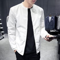 Hong Kong autumn thin coat men 2021 New Korean slim trend Joker men jacket sunscreen tide