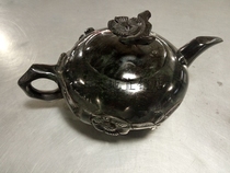 Pure hand engraving natural jade teapot wine pot ink green jade tea tea tea cup tea tea tea tea tea