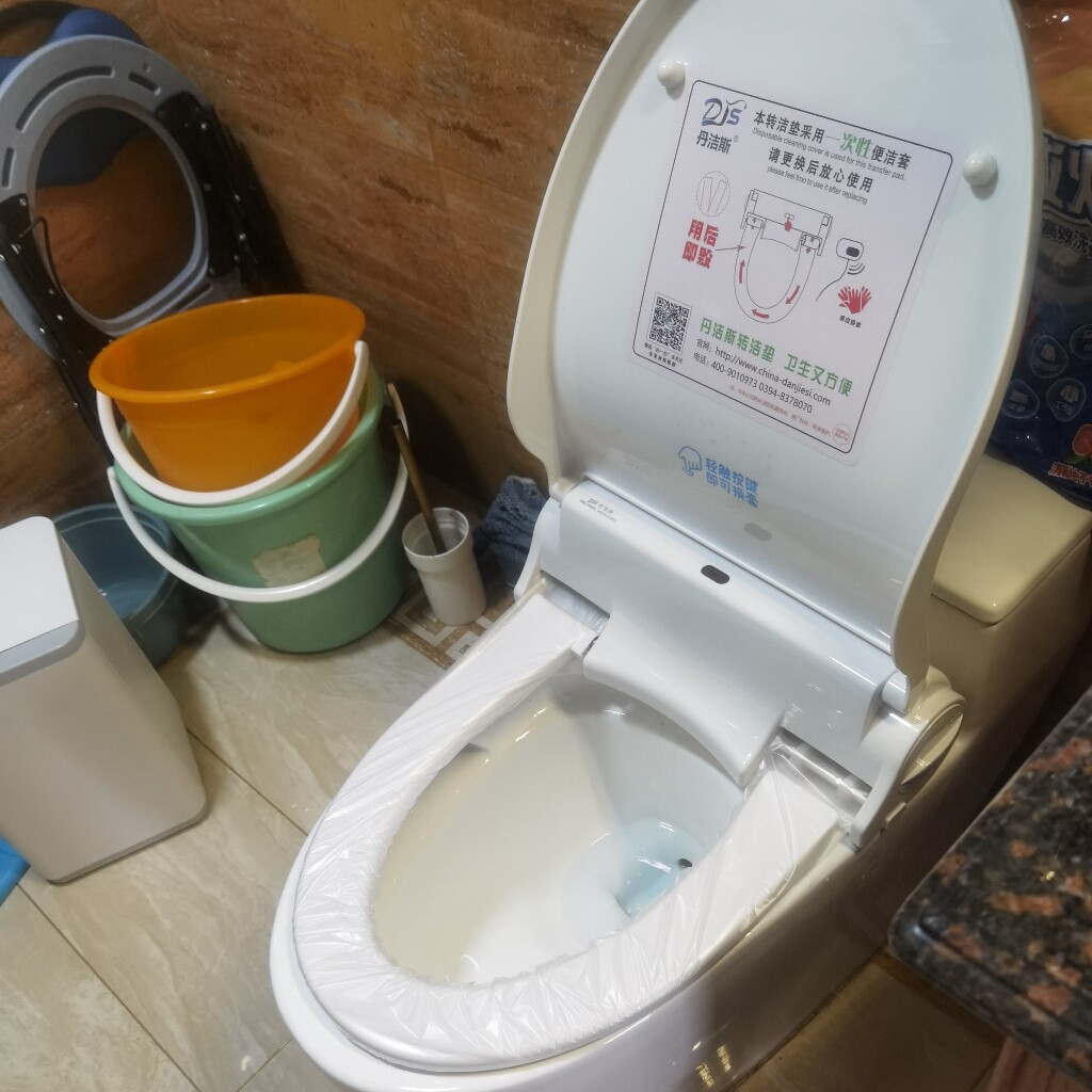 丹洁斯卫生卷套自动换套马桶盖转转垫电动走纸一次性塑料薄膜坐垫