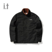 it UNDERGARDEN mens cotton jackets winter casual trend fleece Stitching print 7086WAD