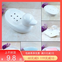 Ceramic craft drain soap dish Laundry soap box with leaky hole soap holder Handmade soap rack Nordic bathroom