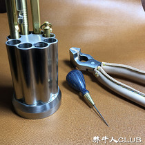 Cattle man produced exquisite 304 stainless steel revolving pen holder 2 1kg heavy durable life warranty