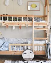 Full handmade high-setting series childrens bed Upper and Lower House crib game bed room decoration without paint