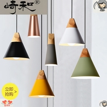 Industrial style restaurant chandelier three head Nordic Creative lamp living room lamp modern simple dining table bar lighting