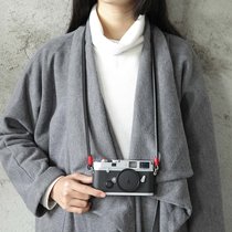 cam-in Italian original plant tanned cowhide camera strap (width 1.0cm) round hole interface CS243