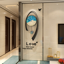 Net celebrity watch wall clock living room light luxury Nordic simple household fashion wall clock personality creative atmosphere wall clock