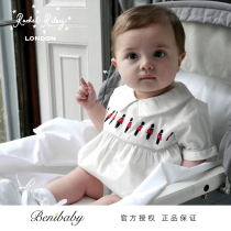 British Rachel Riley jumpsuit soldier baby newborn thin climbing suit Prince George same full Cotton