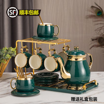 Nordic Water Furniture Ceramic Suit Kettle Home Living Room Heat Resistant Water Cup Kettle Topbasin Suit Series Coffee Kits