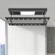 Small balcony electric drying rack small Apartment 1 rice machine remote control lifting horizontal side loading mini automatic clothes drying pole