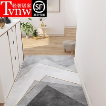 TVNW light luxury simple entrance floor mat door mat entrance mat entrance door erasable disposable cut carpet