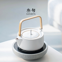 Three-year electric pottery stove tea maker Japanese small home office electric tea stove kettle ceramic cooking teapot set