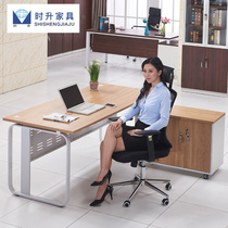 Guangzhou office furniture manager head office desktop office desksheet simple modern boss table large and medium and medium - sized Banquet 1 8m