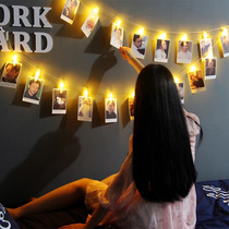 LED photo photo wall clip battery small color light flashing light string light star bedroom room decoration layout