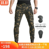 2019 New leg motorcycle pants Four Seasons casual pants slim windproof overalls pants personality locomotive riding