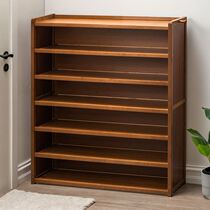 Shoe cabinet dust-proof solid wood-style footwear-style footwear-frame multi-layer entry door wooden living room is simple and durable