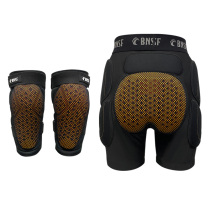 BNSF ski protective gear set knee pads hip pads anti-fall pads womens veneer mens double board equipment ski protective silicone