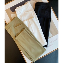 Top 4000 Channel Goods High-end Customised Elastic Human Silk Display Slim four-sided Pants Casual Pants Women Early Spring