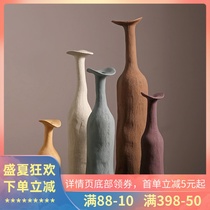 Morandi color light luxury art ceramic vase decoration Living room creative flower arrangement flower decoration INS new