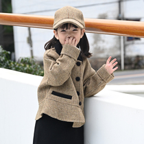 Childrens clothing small fragrance autumn winter coat children fashionable girl short hair girl wool coat tide
