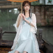 Sichuan Dai time: Smoke drawing boat Daily Han Element Hangers Skirt Country Wind Girl Embroidery Medium Long dress with dress