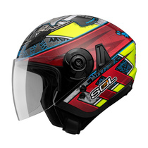 Taiwan original imported SOL helmet SO-5 magician double lens semi-helmet motorcycle locomotive helmet spring and autumn helmet