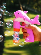 Bubble machine gun Water blowing refill liquid toy baby Baby automatic non-leakage Colorful music cartoon bubble gun