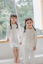 Dads home spot DOUS spring and summer new childrens super comfortable home nightgown pajamas set 79