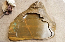 Boutique XCMG inkstone heavy old material Wenfang decoration calligraphy special large inkstone ornamental collection can be ground rough stone