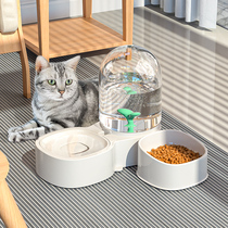 Cat Bowl double bowl automatic water dispenser feeder cat water bowl dog Rice Bowl dog bowl drinking water pet cat supplies