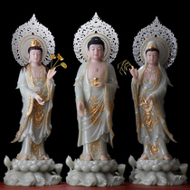 Western Sanhem White Jade statue of Buddha Amita Buddha Station of Buddha Like a house for Buddha