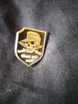 The Retro Mountain Skulle Skull Badge Brooch