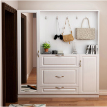 Minimalist modern 17cm ultra slim shoe cabinet Narrow Door Hall Cabinet Living-room Multifunctional Cloakroom Customised Partition Cabinet