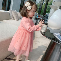 Childrens Princess Dress Spring 2021 New Girls Dress Spring Skirt Spring and Autumn Baby Fashion Childrens Clothing