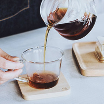 MOJAE Glass coffee cup set Hand-made hanging ear coffee cup Hand-made pot hanging ear coffee European-style tea cup