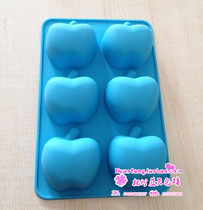 xj261 Silicone Cake Mold Handmade Soap Mold DIY Handmade Baking Six Apples