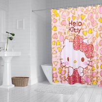 Toilet bathroom waterproof shower curtain waterproof cloth partition curtain bath mildew proof thickening non-perforated shower waterproof curtain