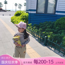 Fall in love with pretty girl base shirt rabbit velvet core high collar baby sweater