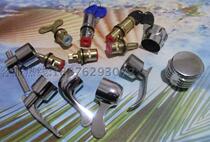 Copper faucet spool triangle valve ceramic chip accessories thickened with circlip hot and cold Universal handle handle with key