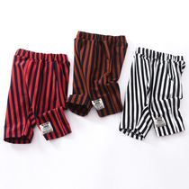 Summer Little Boy Stripes Big fart shorts girls dress Korean version Harlan pants baby 50% mid pants for air-wave