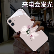 Applicable Apple 11 Phone Case 12Promax Caller Luminous xsamx All-Inclusive xr Rose 8plus Couple xs xs