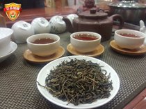 2021 new work in the middle fire charcoal baking big leaf tea Huoshan yellow tea Huoshan spring bud strong flavor 500g