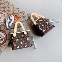 European and American Tide brand Hand bag Apple AirPods pro1 2 3 generation silicone soft earphones protective case for soft case