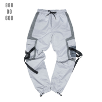 KILLWINNER national tide functional overalls mens drawstring paratrooper pants drawstring streamers sports hip-hop hiphop